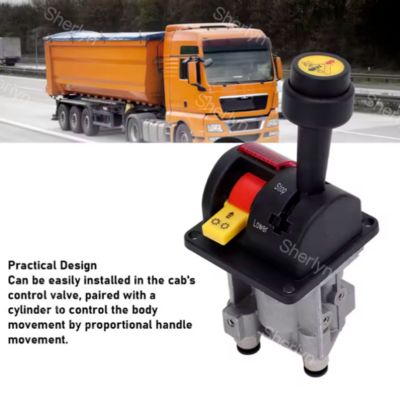 BKQF34-B 14750650H 4 Delikli Damperli Kamyon Kauçuk Kolu Vana M6 Kilitli Hidrolik Damperli Kamyon Kontrol Vanası ﻿