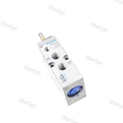 Festo MFH-5-1/4-B Solenoid Valf, 5/2 Monostable Mekanik Yaylı, Dahili Pilot, 2-10 Bar