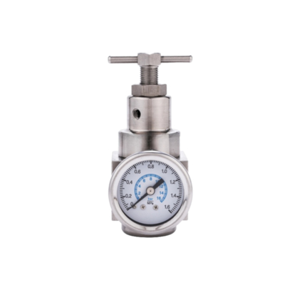 SR400 3/8 ′′ 1/2 ′′ Filtresi Boyutu Pnömatik Filtre Düzenleyicisi Yağlayıcı Paslanmaz Çelik Basınç Düzenleyici Valf