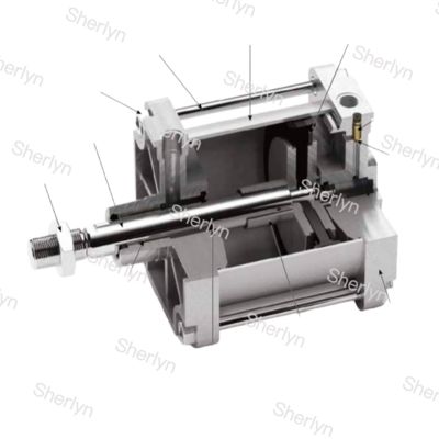 P1F Serisi PARKER ISO15552 P1F-S032MC-0075-0000 Çift Etkili Hava Silindiri Otomasyon Bileşenleri