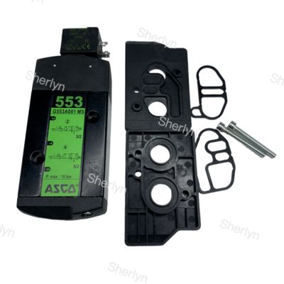 Çift Bobinli SCG553A002MS ASCO 3/2 Yollu Solenoid Valf 553 Serisi