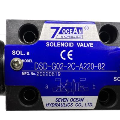 7ocean DSD-G02-2C-A220-82 Pnömatik Solenoid Valf Hidrolik Solenoid Valf