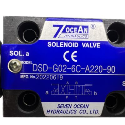 7OCEAN Pnömatik Solenoid Valf DSD-G02-6C-A220-90 AC220V
