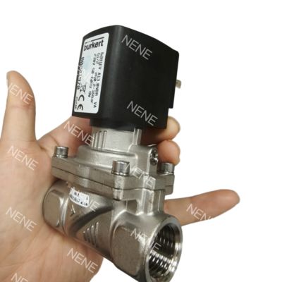 00323979/00323980 6281 Type Industrial Grade 2/2-way Burkert Solenoid Control Valve G1 Manual Control DC24V