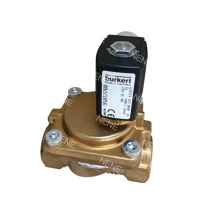 6281 Burkert Solenoid Valf 00221843 G3/8 2/2 Normalde Kapalı 13.0 Akış Deliği NBR Contalı Pirinç Vana Gövdesi AC220V 8W
