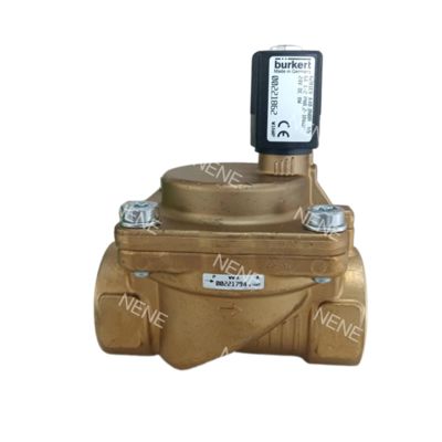Burkert Solenoid Valfi 00221849 6281 G3/4 2/2 Normalde Kapalı 13.0 Akış Deliği NBR Contalı Pirinç Vana Gövdesi AC220V 8W 0.2-16bar -10~+80 ℃
