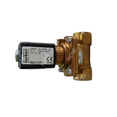 BURKERT Tip 6281 Solenoid Valf 00270143 G1 1/4 2/2 NC Bakır Beden El Yönlendirmesi 40.0 Akış Açığı NBR Dükkanı AC220V 8W 0.2-16bar
