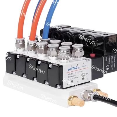 AIRTAC Valf Yön Değiştirme Valfi 4V110-06 AC220V İki Konumlu Beş Yollu Solenoid Valf