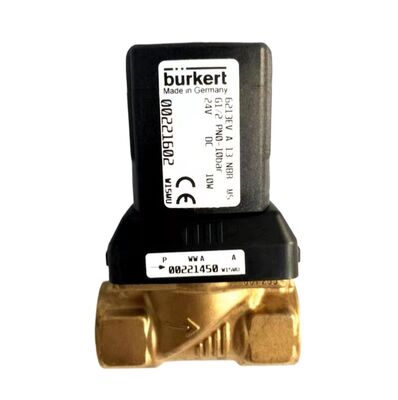 Burkert 00322515 G3/8 6281 Tipi Elektromanyetik Valf İki pozisyonlu İki yönlü AC24V Su Valfi