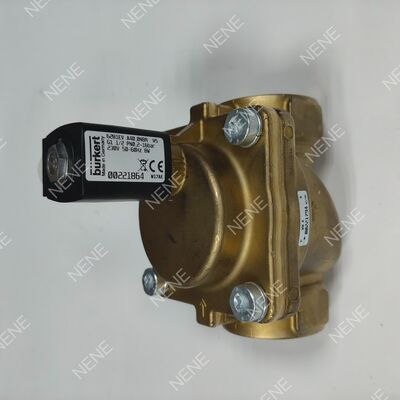 AC220V Yüksek Sıcaklık Solenoid Valf BURKERT Tip 6281 00221870 G3/8 2/2 Normalde Kapalı Pirinç Gövde 13.0 Orifis FKM Conta 8W 0.2-16bar 0 ila +120°C
