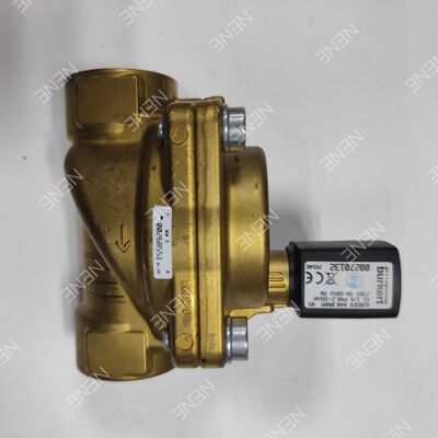 AC24V Yüksek Sıcaklıklı FKM Sızdırma Solenoid Valfı BURKERT Tip 6281 00221878 G3/4 2/2 NC Bakır Vücut 20.0 Açıklık 8W 0.2-16bar 0~+120°C