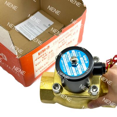 US-50 UNID Pnömatik Solenoid Valf Brass 2" ORIFICE 50 mm 2 Inch -5°C ~ 185°C
