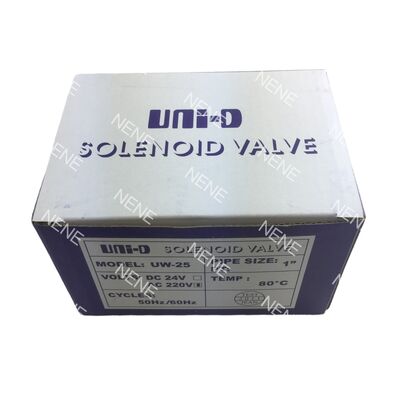 UNID NBR Diyafram Solenoid Valf UW-65 Solenoid Valf 2-1/2 "Flanged 2/2 Normal Kapalı Yol (N.C.)