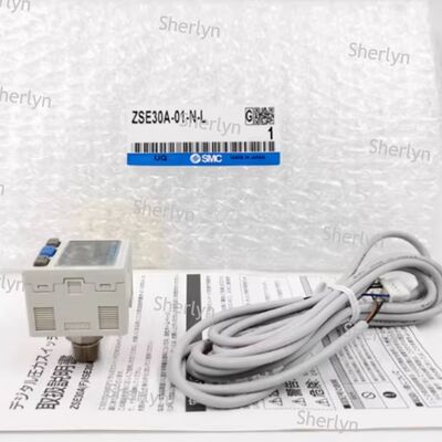 Paketleme Makinesi Manipülatörü İçin Çift PNP Çıkışlı Döndürülebilir Ekranlı Basınç Anahtarı SMC ISE30A-01-B-L
