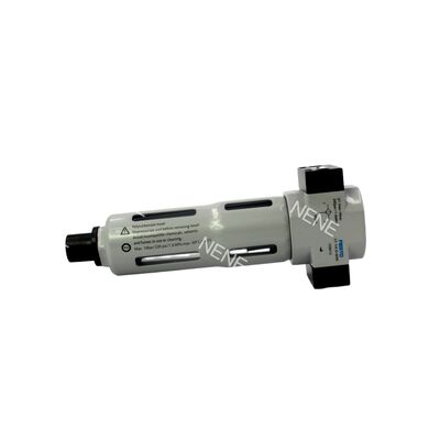 159612 Festo LF-1/8-D-MINI Sıkıştırılmış Hava Filtresi Çinko Alaşım Evi Metal Kasa Koruyucusu Sintered Filtre G1/8 Port 0.5-12 bar 40 μm Manual Drain