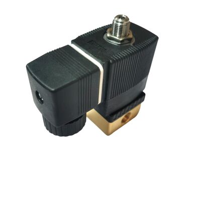 2/2 NC Doğrudan Etkili Solenoid Valf 00125304, G1/4 İnç Bağlantı, 3.0 Akış Deliği, FKM Mühürlü Pirinç Valf, 220V AC Endüstriyel Güç, Çalışma Basıncı 10bar