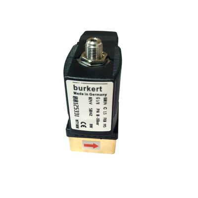 2/2 NC Doğrudan Etkili Solenoid Valf 00125304, G1/4 İnç Bağlantı, 3.0 Akış Deliği, FKM Mühürlü Pirinç Valf, 220V AC Endüstriyel Güç, Çalışma Basıncı 10bar