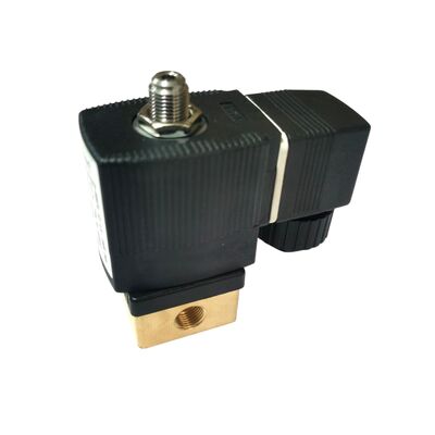 2/2 NC Doğrudan Etkili Solenoid Valf 00125304, G1/4 İnç Bağlantı, 3.0 Akış Deliği, FKM Mühürlü Pirinç Valf, 220V AC Endüstriyel Güç, Çalışma Basıncı 10bar