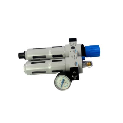 Filtration Precision 40μm Festo FRC-1/8-D-7-MINI-A-MPA 8002344 Service Unit Fully Automatic Drain G1/8 0.5-7bar With MPA Gauge Zinc Alloy