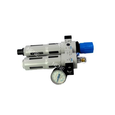 Filtration Precision 40μm Festo FRC-1/8-D-7-MINI-A-MPA 8002344 Service Unit Fully Automatic Drain G1/8 0.5-7bar With MPA Gauge Zinc Alloy