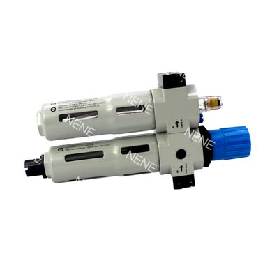 Festo FRC-1/8-D-7-MINI 162754 40µm Manuel Tahliyeli Filtre Regülatör Yağlayıcı G1/8 0.5-7bar 800L/dk Göstergeli Döküm Çinko