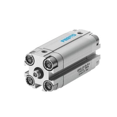 Tıbbi Cihaz Uygulamaları ADVU-16-15-A-P-A 156595 Festo Dış Filer Hava Silindir 16mm Bor 15mm Vuruş Çift Eylemli M5 Port Manyetik Yüzük Kompakt ISO 6432