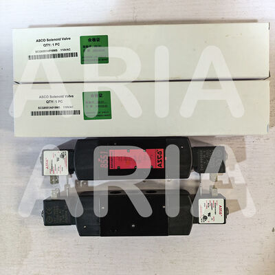 ASCO SC8551A018MS SC8551A017MS 24DC AC110V Dört Yönlü Alüminyum 1/4 In Solenoid Valf Namur Mount