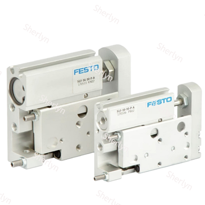 Çift Eylemli FESTO 170503 SLF-6-10-P-A Doğrusal Kaydırma Hava Silindir, 6 × 10 mm Spek korozyona dayanıklı Alüminyum gövde Otomasyon ekipmanları için Elastik Son Yastık