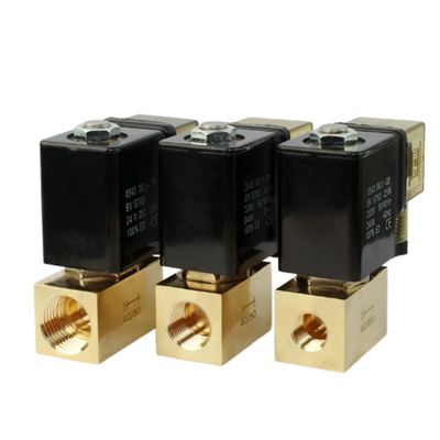 JT22-02 Brass Pneumatic Solenoid Valve 2 Way Normalde Kapalı Sıcaklık Aralığı 30 ila 120 °C Sıvı Kontrol Sistemleri İçin İdeal