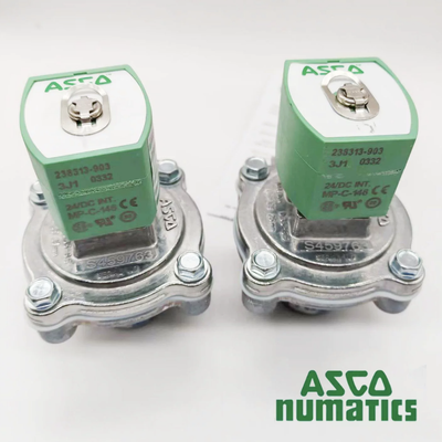 Ağır Görevli SCG353G043 ASCO Solenoid Darbe Valfi Geniş Basınç 0.35-8.5 Bar 3/4 inç Alüminyum Vücut