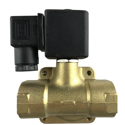 PU225-04 Çalıştırma için Pirinç Gövde Malzemesi Bağlantı Noktası Boyutu 3/8" ila 2" Olan 2/2 Yollu Normalde Kapalı Pnömatik Solenoid Valf