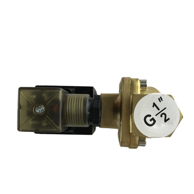 PU225-04 Çalıştırma için Pirinç Gövde Malzemesi Bağlantı Noktası Boyutu 3/8" ila 2" Olan 2/2 Yollu Normalde Kapalı Pnömatik Solenoid Valf