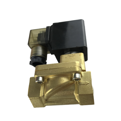 PU225-04 Çalıştırma için Pirinç Gövde Malzemesi Bağlantı Noktası Boyutu 3/8" ila 2" Olan 2/2 Yollu Normalde Kapalı Pnömatik Solenoid Valf