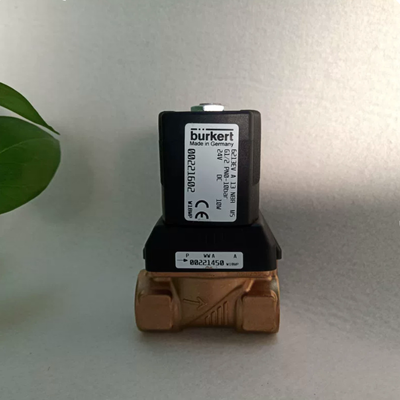 Burkert 6213 Solenoid Valf 00221602 G1/2 2/2 NC DC24V 8W Pirinç Gövde NBR Conta 0-10bar
