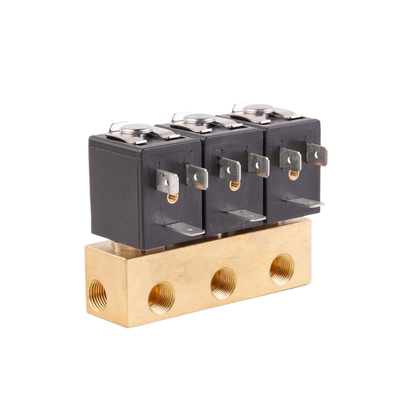 1913BA161 1913BA251 NBR Sızdırma Malzemesi İçin Bakır Su Valfı 1/8''Port Boyutu 2/2 Normalde Kapalı Yol