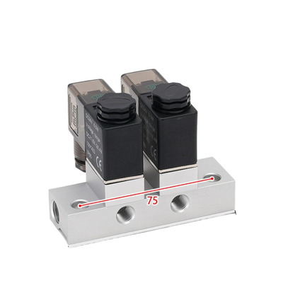1-İçiş-2-Çıkış 2V025-06-2F Solenoid Valf Manifold ve 2V025-06-3F 1-İçiş-3-Çıkış DC12V/24V AC110V/220V
