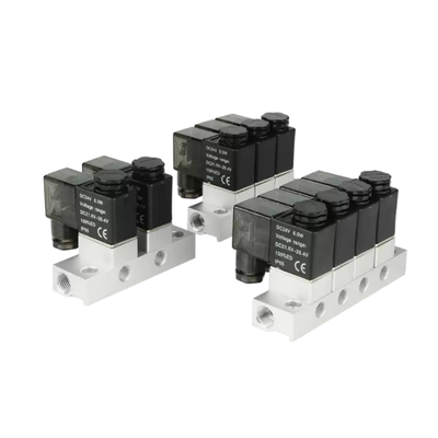 1-İçiş-5-Çıkış 2V025-06-5F Solenoid Valf Manifold ve 2V025-06-4F 1-İçiş-4-Çıkış FKM Mühür Halkası