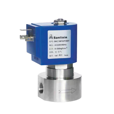 H4S005B01-DC-12 1/8''Port Boyutu 700 bar Yüksek Basınçlı Solenoid Valf 12VDC 2 Way NC Açıklık Boyutu 0.5mm