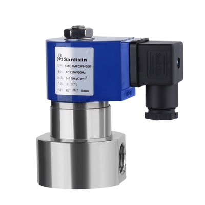 H4S005B01-AC-110 PEEK Conta Malzemesi 1/8''Port Boyutu 110VAC 2 Yollu NC Yüksek Basınç Solenoid Valfı