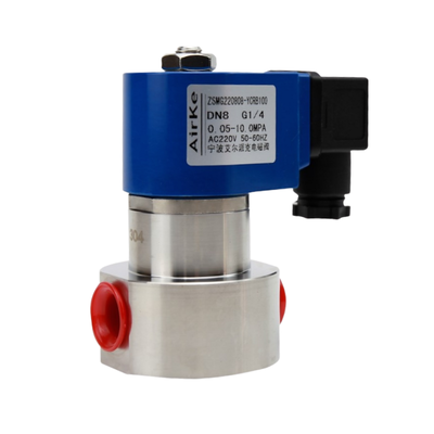 H4S005B02-DC-24 PEEK Conta Malzemesi 1/4''Port Boyutu 24VDC 2 Yollu NC Orifis Boyutu 0.5mm Yüksek Basınç Solenoid Valfı SS316