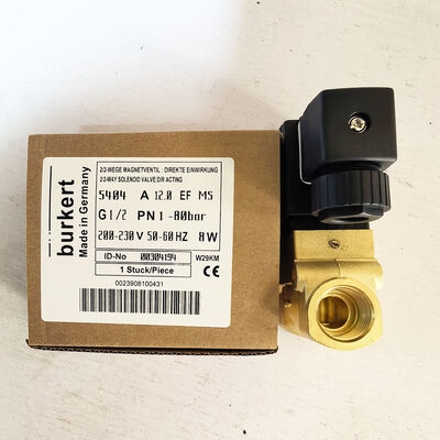 "00304194 00304191 00304193 Burkert Çeşitli Endüstriyel Uygulamalarda Istikrarlı Çalışma Sağlayan Solenoid Kontrol Valfi 5404 G1/2 2/2 Normalde Kapalı
