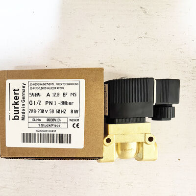 "00304194 00304191 00304193 Burkert Çeşitli Endüstriyel Uygulamalarda Istikrarlı Çalışma Sağlayan Solenoid Kontrol Valfi 5404 G1/2 2/2 Normalde Kapalı