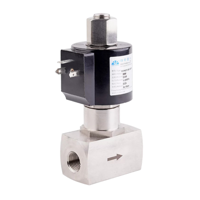 8.7BAS080B01 Paslanmaz Çelik 304 Gövde Malzemesine ve 1/8'' Bağlantı Noktasına Sahip 2/2 Yollu Pnömatik Solenoid Valf