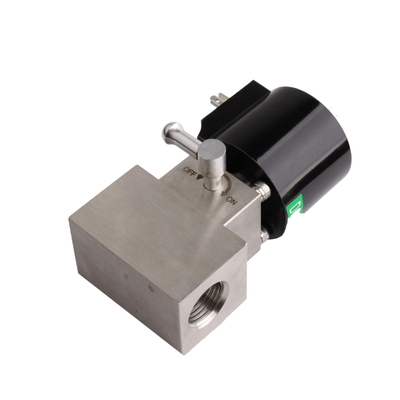 Paslanmaz Çelik 304 Hava Valfı 3/8'' Port Boyutu ve 8 mm Açıklık Boyutu 350 Bar Maksimum Basınç PEEK Seal 8.7BAS080B03