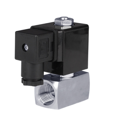 2 Yolu Normalde Kapalı Pnömatik Solenoid Valf PTFE Mühür Madde 25mm Açıklık Boyutu 1 "Port Boyutu Basınç 6'dan 120 Bar'a 24VAC