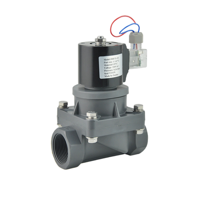 CPVC Beden Malzemesi Port Boyutu 1'' FF1C25B25 Su Valfı FKM Mühürlenme Malzemesi Açıklık Boyutu 25mm 2/2 Yolu NC