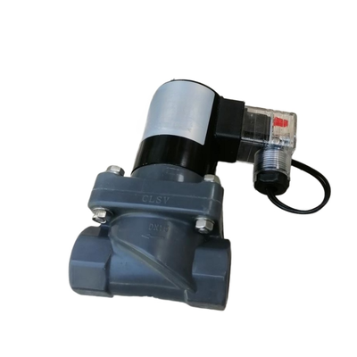 CPVC Beden Malzemesi Port Boyutu 1'' FF1C25B25 Su Valfı FKM Mühürlenme Malzemesi Açıklık Boyutu 25mm 2/2 Yolu NC