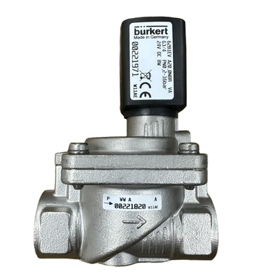 G1 G1 1/4 Kadın Fil Burkert 6281 Solenoid Valf Modülü 2/2 NC 25.0 Açıklık Boyutu Yapılandırılmış El Kontrolü Paslanmaz Çelik Konstrüksiyon FKM Dökme DC24V/AC220V 00323979 00323980 00323982 00323984