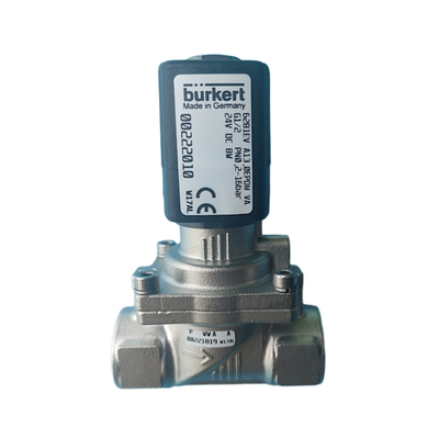 Burkert için çok voltajlı yedek parça solenoid valfi 00222010 00222011 00222012 G1/2 iplik 2/2 Normalde kapalı soğuk dayanıklı EPDM gazket pas geçirmez paslanmaz çelik gövde
