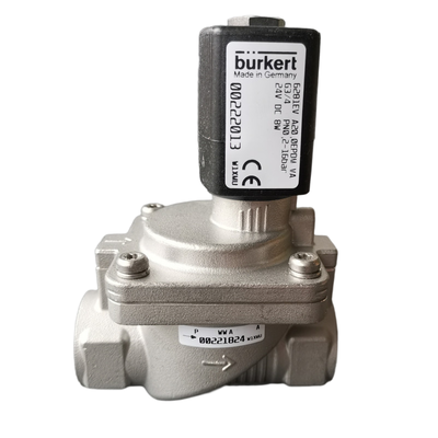 G1 1/2 G2 Kadın Fil Burkert 6281 NO Sıvı Kontrol Birimi 2/2 NO 40.0 FKM Düğüm Mühürü Paslanmaz Çelik Yapı 8W Bobin DC/AC Güç 00228399 00228400 00228401 00228402 00228403 00228404